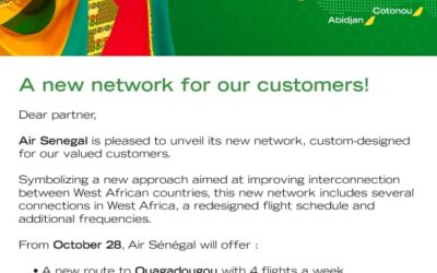 Air Senegal Lança Novo Rede de Rotas – Conectividade Reforçada na África Ocidental!